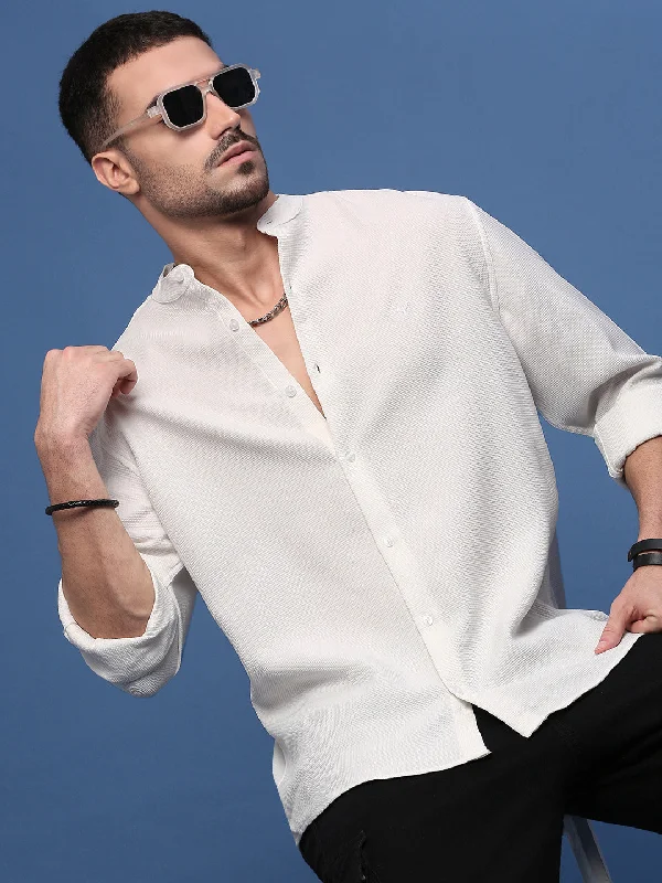 Men's Moisture - Wicking Performance Fabric Casual Shirts for Outdoor ActivitiesMen White Solid Slim Fit Shirt Men's Moisture - Wicking Performance Fabric Casual Shirts for Outdoor ActivitiesMen White Solid Slim Fit Shirt