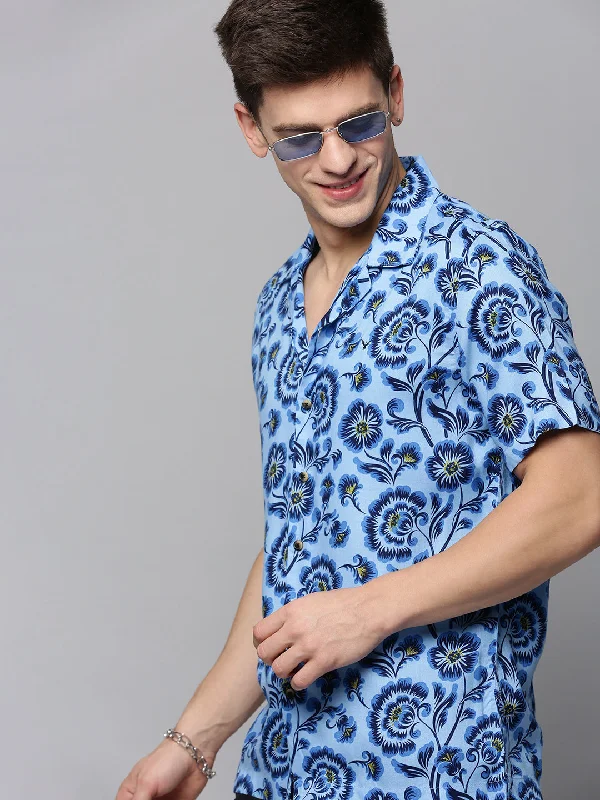 Men's Tailored Fit Checkered Casual Shirts in Multicolor for a Smart - Casual EnsembleMen Blue Printed Casual Shirt Men's Tailored Fit Checkered Casual Shirts in Multicolor for a Smart - Casual EnsembleMen Blue Printed Casual Shirt
