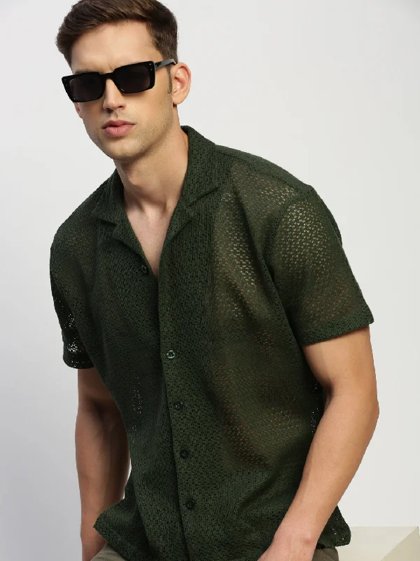 Men's Organic Cotton Casual Shirts with a Soft Handfeel for Everyday ComfortMen Green Solid Shirt Men's Organic Cotton Casual Shirts with a Soft Handfeel for Everyday ComfortMen Green Solid Shirt