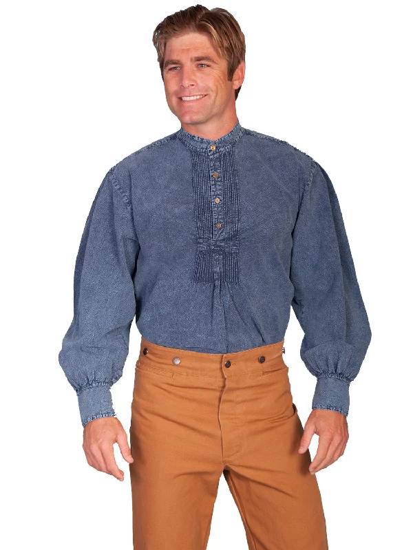 Men's Two - Tone Contrast Panel Casual Shirts in White and Navy for a Stylish and Eye - Catching DesignScully Rangewear Mens Dark Blue 100% Cotton L/S Vintage Old West Shirt Men's Two - Tone Contrast Panel Casual Shirts in White and Navy for a Stylish and Eye - Catching DesignScully Rangewear Mens Dark Blue 100% Cotton L/S Vintage Old West Shirt