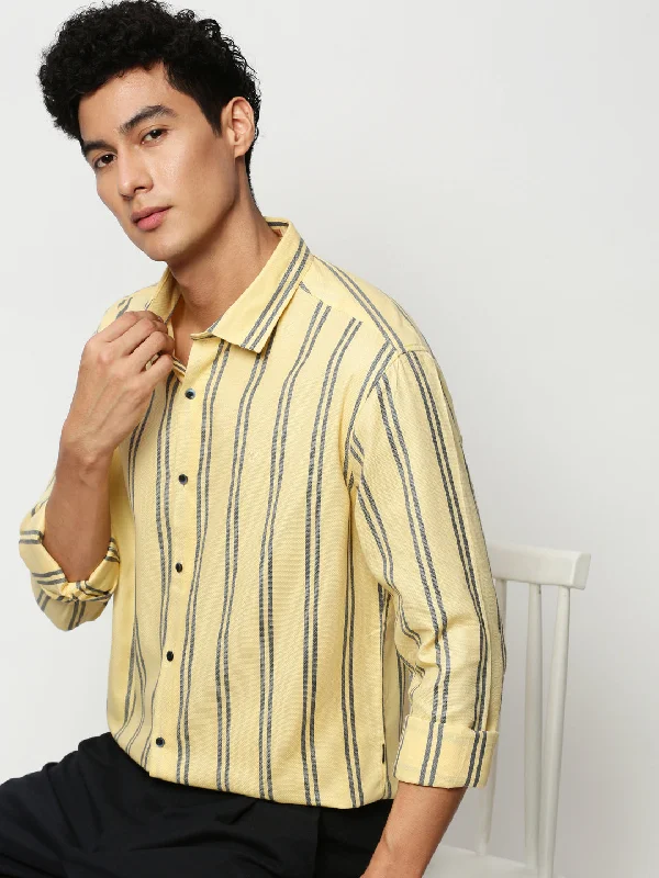 Plus Size Men's Plaid Flannel Casual Shirts in Earth Tones for a Cozy Fall OutfitMen Yellow Striped Casual Casual Shirts Plus Size Men's Plaid Flannel Casual Shirts in Earth Tones for a Cozy Fall OutfitMen Yellow Striped Casual Casual Shirts