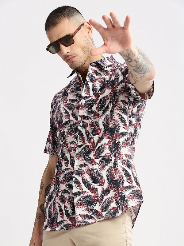 Men's Linen Blend Casual Shirts with Roll - Up Sleeves for a Summer Beach LookMen Spread Collar Textured Brown Casual Shirt Men's Linen Blend Casual Shirts with Roll - Up Sleeves for a Summer Beach LookMen Spread Collar Textured Brown Casual Shirt