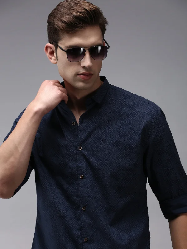 Plus Size Men's Plaid Flannel Casual Shirts in Earth Tones for a Cozy Fall OutfitMen Blue Printed Casual Shirt Plus Size Men's Plaid Flannel Casual Shirts in Earth Tones for a Cozy Fall OutfitMen Blue Printed Casual Shirt