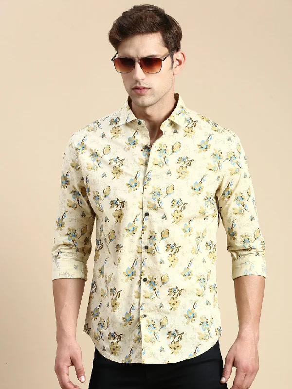 Plus Size Men's Plaid Flannel Casual Shirts in Earth Tones for a Cozy Fall OutfitMen Beige Printed Casual Shirt Plus Size Men's Plaid Flannel Casual Shirts in Earth Tones for a Cozy Fall OutfitMen Beige Printed Casual Shirt