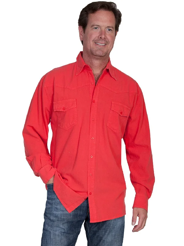 Men's Long - Line Oversized Casual Shirts in Dark Gray for a Relaxed and Modern LookScully Cantina Mens Cayenne 100% Cotton Western Casual Shirt Men's Long - Line Oversized Casual Shirts in Dark Gray for a Relaxed and Modern LookScully Cantina Mens Cayenne 100% Cotton Western Casual Shirt