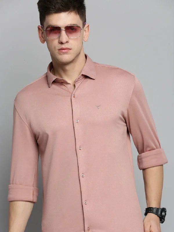Men's Distressed Denim Casual Shirts with Frayed Edges for a Trendy and Rugged LookMen Pink Solid Casual Shirt Men's Distressed Denim Casual Shirts with Frayed Edges for a Trendy and Rugged LookMen Pink Solid Casual Shirt