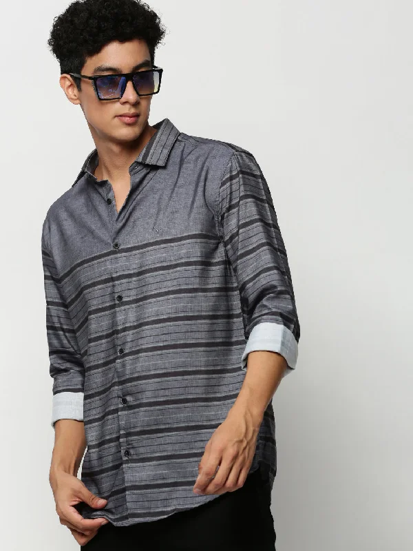 Men's Tailored Fit Checkered Casual Shirts in Multicolor for a Smart - Casual EnsembleMen Grey Striped Casual Casual Shirts Men's Tailored Fit Checkered Casual Shirts in Multicolor for a Smart - Casual EnsembleMen Grey Striped Casual Casual Shirts