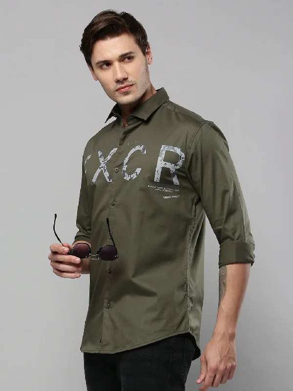 Men's Two - Tone Contrast Panel Casual Shirts in White and Navy for a Stylish and Eye - Catching DesignMen Green Printed Casual Shirt Men's Two - Tone Contrast Panel Casual Shirts in White and Navy for a Stylish and Eye - Catching DesignMen Green Printed Casual Shirt