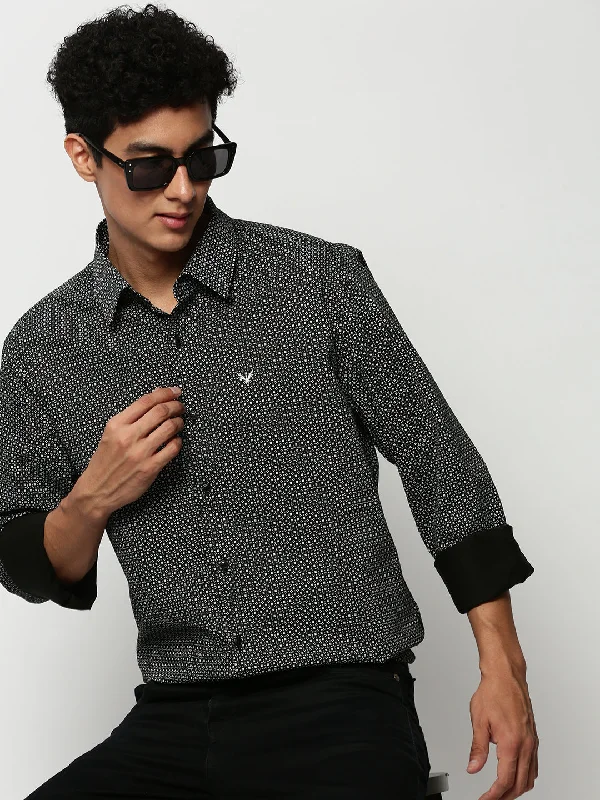 Men's Graphic - Printed Casual Shirts with Pop - Culture References for a Fun and Stylish LookMen Black Printed Casual Casual Shirts Men's Graphic - Printed Casual Shirts with Pop - Culture References for a Fun and Stylish LookMen Black Printed Casual Casual Shirts