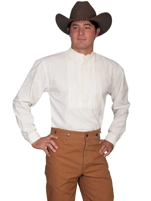 Plus Size Men's Striped Chambray Casual Shirts with a Spread Collar for a Preppy AppearanceScully Rangewear Mens Ivory 100% Cotton L/S Big Townfolk Western Shirt Plus Size Men's Striped Chambray Casual Shirts with a Spread Collar for a Preppy AppearanceScully Rangewear Mens Ivory 100% Cotton L/S Big Townfolk Western Shirt