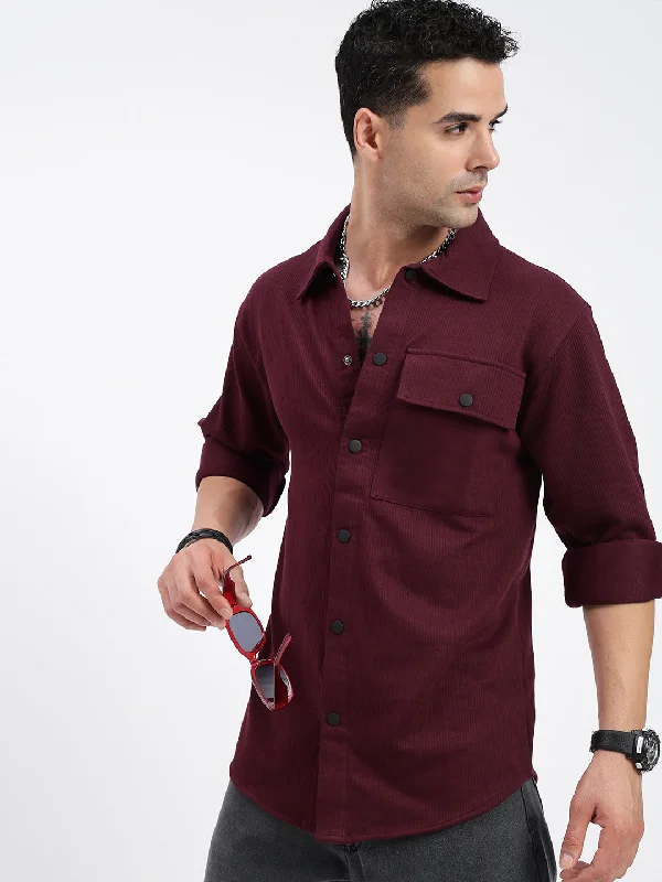 Plus Size Men's Plaid Flannel Casual Shirts in Earth Tones for a Cozy Fall OutfitMen Solid Burgundy Slim Fit Shirt Plus Size Men's Plaid Flannel Casual Shirts in Earth Tones for a Cozy Fall OutfitMen Solid Burgundy Slim Fit Shirt