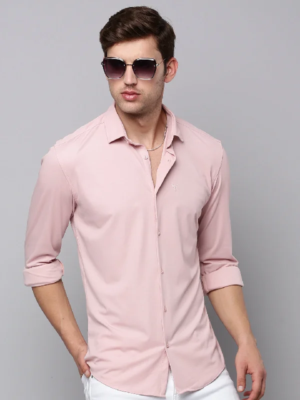 Men's Tailored Fit Checkered Casual Shirts in Multicolor for a Smart - Casual EnsembleMen Pink Solid Casual Shirt Men's Tailored Fit Checkered Casual Shirts in Multicolor for a Smart - Casual EnsembleMen Pink Solid Casual Shirt