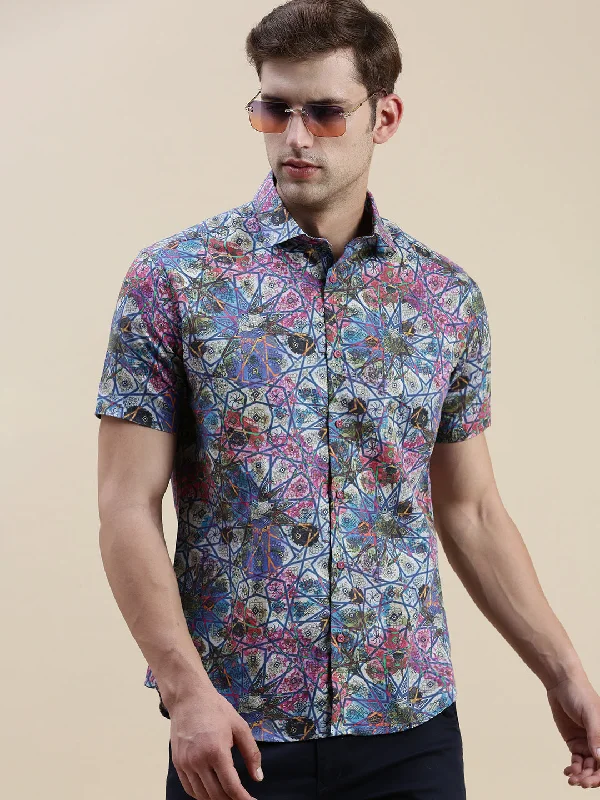 Men's Thermal - Lined Casual Shirts in Black for Added Warmth in Cold WeatherMen Multi Graphics Casual Shirt Men's Thermal - Lined Casual Shirts in Black for Added Warmth in Cold WeatherMen Multi Graphics Casual Shirt