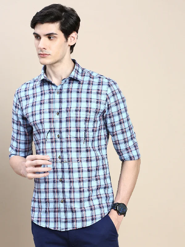 Men's Long - Line Oversized Casual Shirts in Dark Gray for a Relaxed and Modern LookMen Blue Checked Casual Shirt Men's Long - Line Oversized Casual Shirts in Dark Gray for a Relaxed and Modern LookMen Blue Checked Casual Shirt