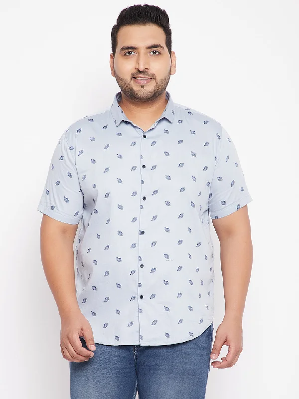 Men's Graphic - Printed Casual Shirts with Pop - Culture References for a Fun and Stylish LookMen Blue Floral Shirt Men's Graphic - Printed Casual Shirts with Pop - Culture References for a Fun and Stylish LookMen Blue Floral Shirt