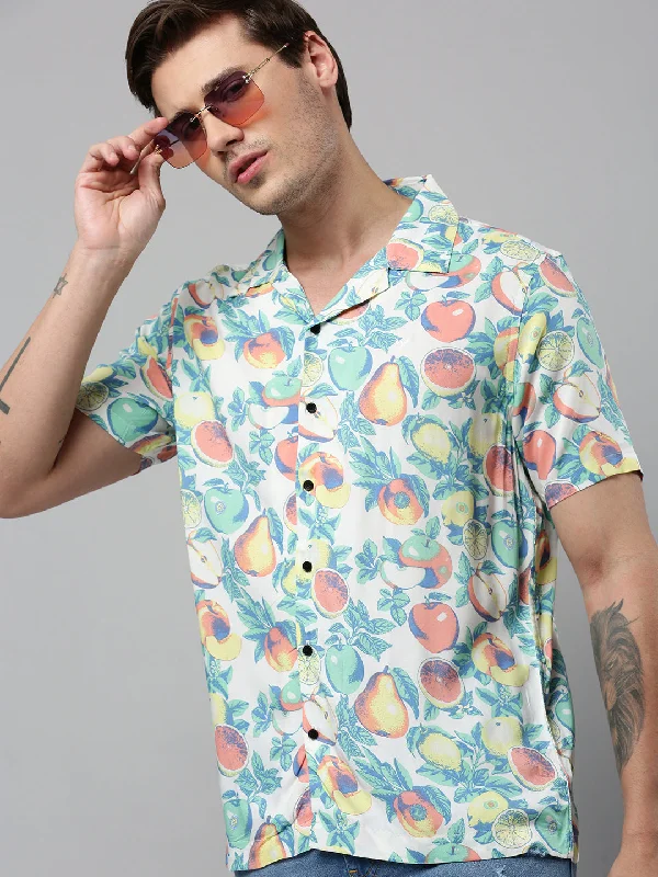Men's Wrinkle - Resistant Polyester Blend Casual Shirts for Easy Travel and MaintenanceMen Multi Printed Casual Shirt Men's Wrinkle - Resistant Polyester Blend Casual Shirts for Easy Travel and MaintenanceMen Multi Printed Casual Shirt