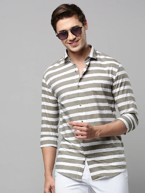 Men's Long - Line Oversized Casual Shirts in Dark Gray for a Relaxed and Modern LookMen Grey Striped Casual Shirt Men's Long - Line Oversized Casual Shirts in Dark Gray for a Relaxed and Modern LookMen Grey Striped Casual Shirt