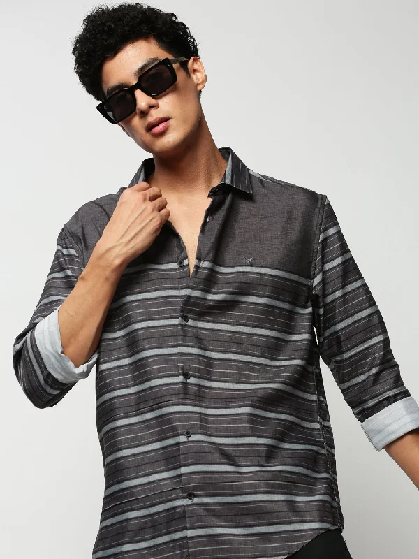 Men's Organic Cotton Casual Shirts with a Soft Handfeel for Everyday ComfortMen Green Striped Casual Casual Shirts Men's Organic Cotton Casual Shirts with a Soft Handfeel for Everyday ComfortMen Green Striped Casual Casual Shirts