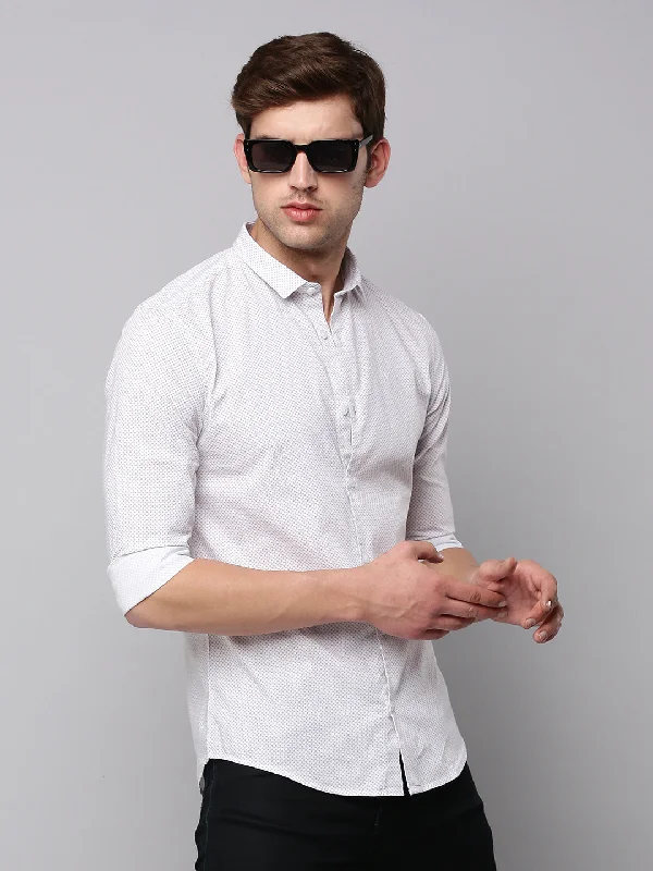 Men's Graphic - Printed Casual Shirts with Pop - Culture References for a Fun and Stylish LookMen Cream Printed Casual Shirt Men's Graphic - Printed Casual Shirts with Pop - Culture References for a Fun and Stylish LookMen Cream Printed Casual Shirt