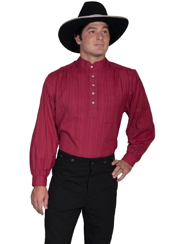 Men's Organic Cotton Casual Shirts with a Soft Handfeel for Everyday ComfortScully Rangewear Mens Burgundy 100% Cotton L/S Big Full Western Shirt Men's Organic Cotton Casual Shirts with a Soft Handfeel for Everyday ComfortScully Rangewear Mens Burgundy 100% Cotton L/S Big Full Western Shirt