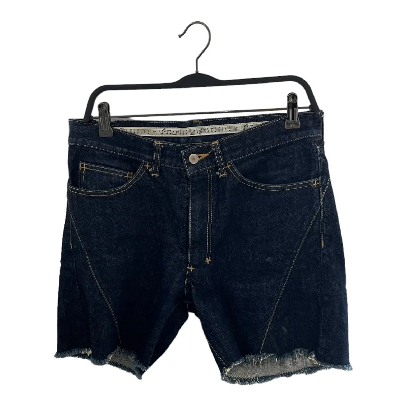 Men's drawstring casual linen shorts for a laid - back summer lookn(n) BY NUMBER (N)INE/Shorts/2/Denim/IDG/ Men's drawstring casual linen shorts for a laid - back summer lookn(n) BY NUMBER (N)INE/Shorts/2/Denim/IDG/