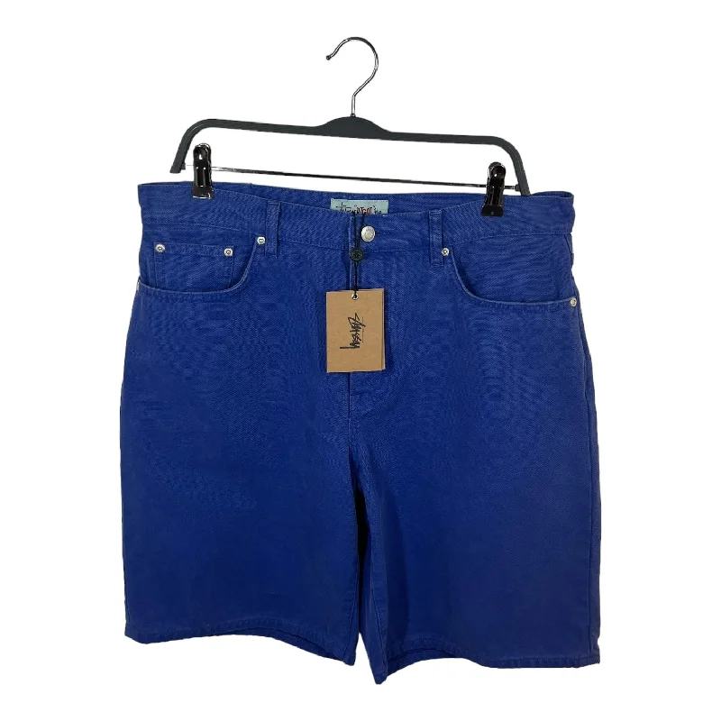 Men's button - fly denim work shorts for durability on the jobSTUSSY/Shorts/32/Denim/BLU/Blue Dyed "BigOl" Men's button - fly denim work shorts for durability on the jobSTUSSY/Shorts/32/Denim/BLU/Blue Dyed "BigOl"