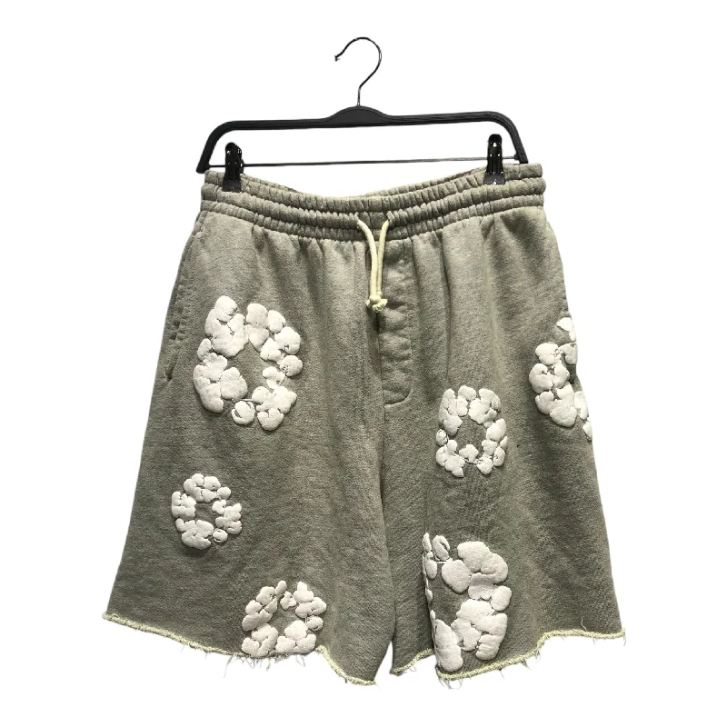 Men's ripped denim shorts for a trendy streetwear aestheticDENIM TEARS/Shorts/L/Cotton/GRY/Graphic/ Men's ripped denim shorts for a trendy streetwear aestheticDENIM TEARS/Shorts/L/Cotton/GRY/Graphic/