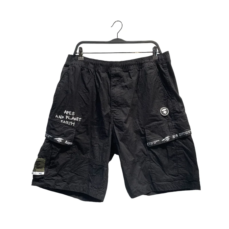 Men's zip - pocket canvas shorts for added functionality during travelA BATHING APE/Shorts/L/Nylon/BLK/All Over Print/ Men's zip - pocket canvas shorts for added functionality during travelA BATHING APE/Shorts/L/Nylon/BLK/All Over Print/