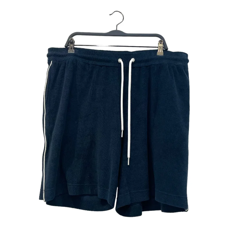 Men's wide - leg linen blend shorts for a relaxed beachside vibeMONCLER/Shorts/XL/Cotton/NVY/ Men's wide - leg linen blend shorts for a relaxed beachside vibeMONCLER/Shorts/XL/Cotton/NVY/