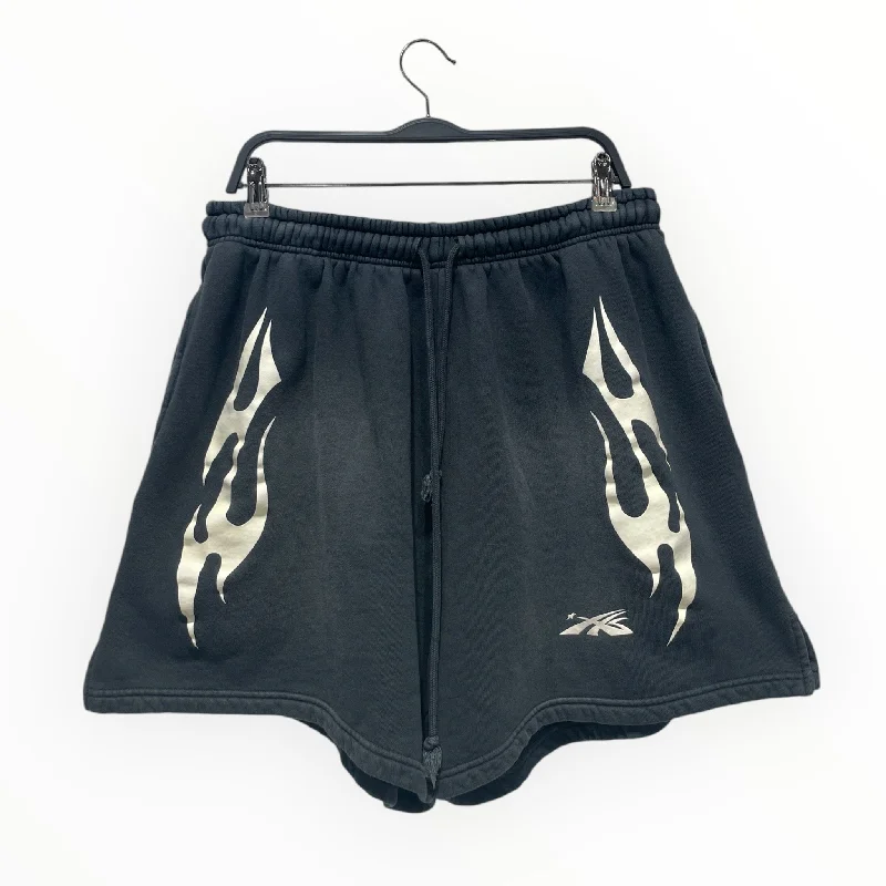 Men's distressed cotton shorts for a bohemian - inspired styleHELLSTAR/Shorts/XL/Cotton/GRY/