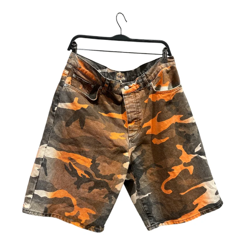 STUSSY/Shorts/34/Cotton/ORN/Button Fly/Camouflage/