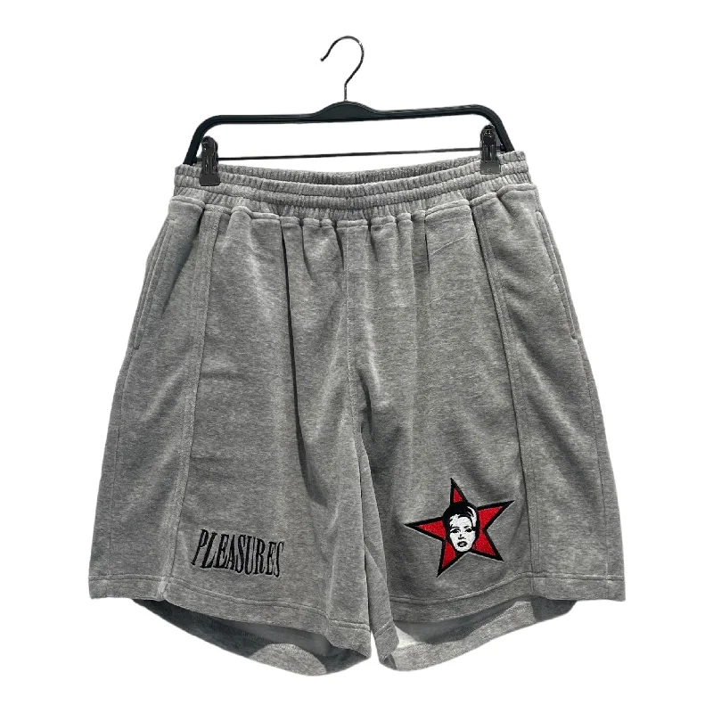 Men's drawstring casual linen shorts for a laid - back summer lookPleasures/Shorts/XL/Cotton/SLV/Graphic/Party Animals Men's drawstring casual linen shorts for a laid - back summer lookPleasures/Shorts/XL/Cotton/SLV/Graphic/Party Animals