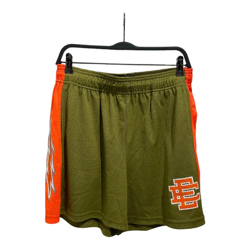 Men's elastic waistband lounge shorts for lazy weekends at homeEric Emanuel/Shorts/L/Polyester/BRD/ Men's elastic waistband lounge shorts for lazy weekends at homeEric Emanuel/Shorts/L/Polyester/BRD/