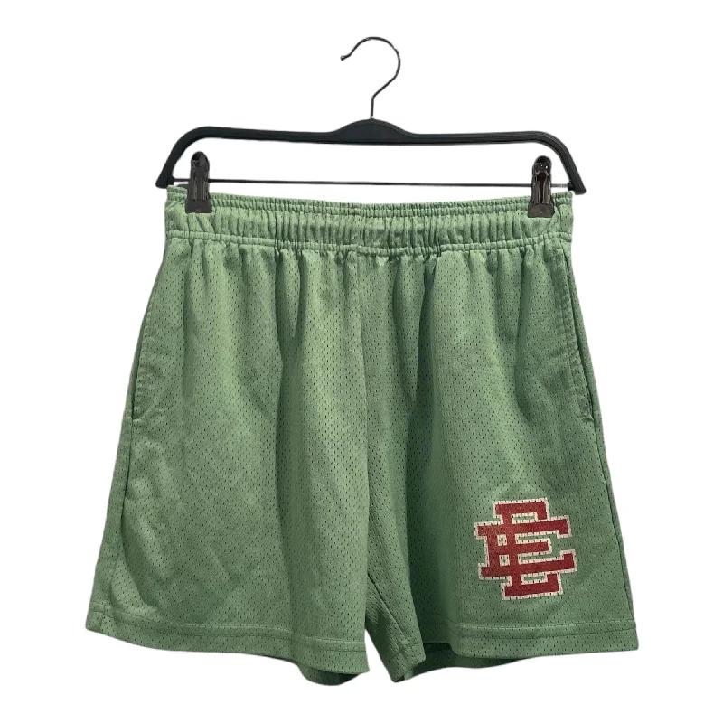 Men's elastic waistband lounge shorts for lazy weekends at homeEric Emanuel/Shorts/S/Polyester/GRN/ Men's elastic waistband lounge shorts for lazy weekends at homeEric Emanuel/Shorts/S/Polyester/GRN/