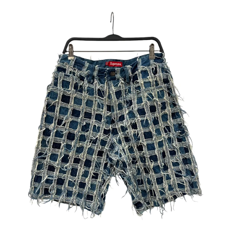 Men's moisture - wicking performance shorts for sweaty outdoor activitiesSupreme/Shorts/32/Cotton/BLU/FRAYED PATCHWORK BAGGY SHORTS Men's moisture - wicking performance shorts for sweaty outdoor activitiesSupreme/Shorts/32/Cotton/BLU/FRAYED PATCHWORK BAGGY SHORTS