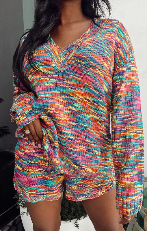 Men's checkered pattern wool shorts for a stylish winter layering optionBoardwalk Shorts ~ Colorful Space Dye Knit Men's checkered pattern wool shorts for a stylish winter layering optionBoardwalk Shorts ~ Colorful Space Dye Knit