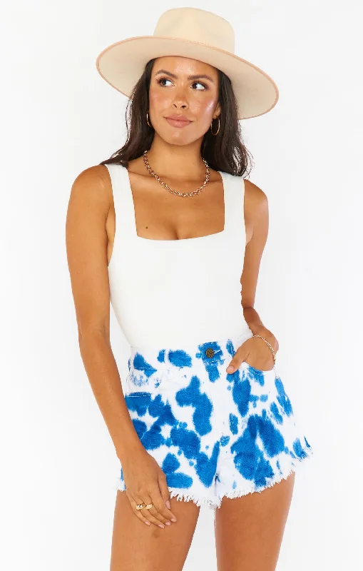 Men's wide - leg linen blend shorts for a relaxed beachside vibeHouston High Waisted Shorts ~ Indigo Tie Dye Men's wide - leg linen blend shorts for a relaxed beachside vibeHouston High Waisted Shorts ~ Indigo Tie Dye