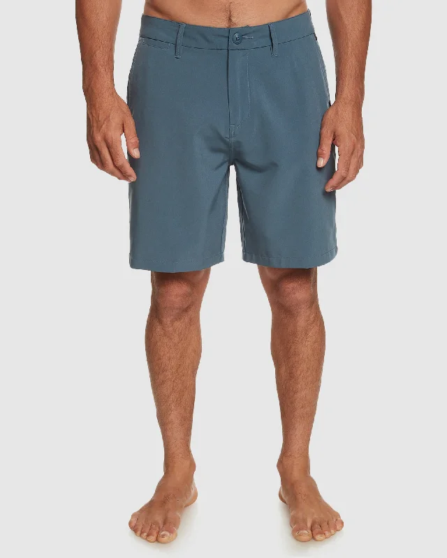 Men's adjustable - length convertible shorts for versatile useMens Union Heather 19" Amphibian Boardshorts Men's adjustable - length convertible shorts for versatile useMens Union Heather 19" Amphibian Boardshorts
