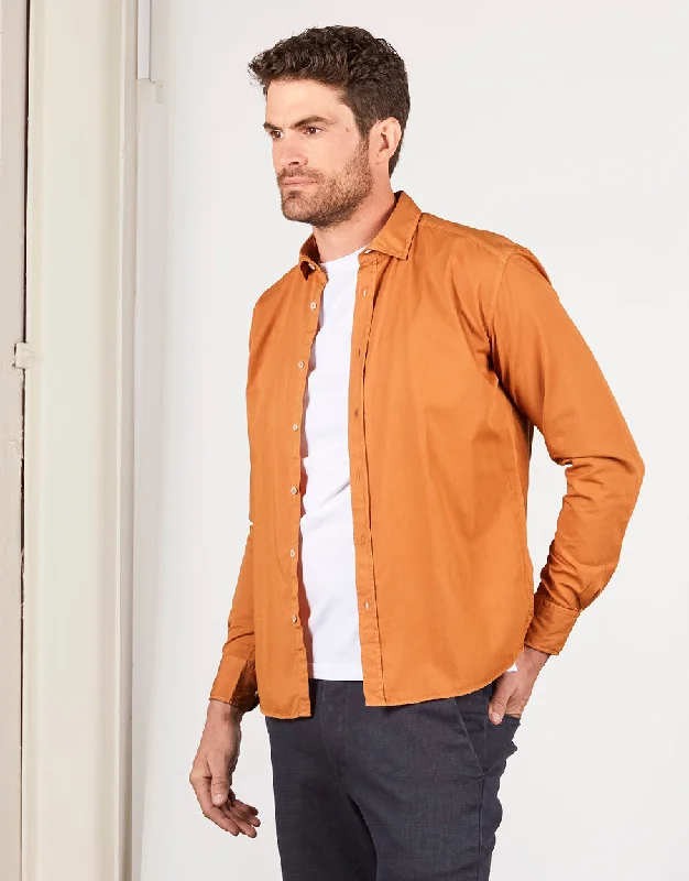 Men's Moisture - Wicking Performance Fabric Casual Shirts for Outdoor ActivitiesAlfred Orange Shirt Men's Moisture - Wicking Performance Fabric Casual Shirts for Outdoor ActivitiesAlfred Orange Shirt