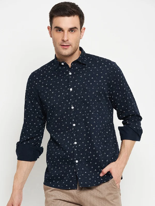 Men's Tailored Fit Checkered Casual Shirts in Multicolor for a Smart - Casual EnsembleMen's Navy Blue Casual Abstract Ditsy Print Full Sleeve Shirt Men's Tailored Fit Checkered Casual Shirts in Multicolor for a Smart - Casual EnsembleMen's Navy Blue Casual Abstract Ditsy Print Full Sleeve Shirt