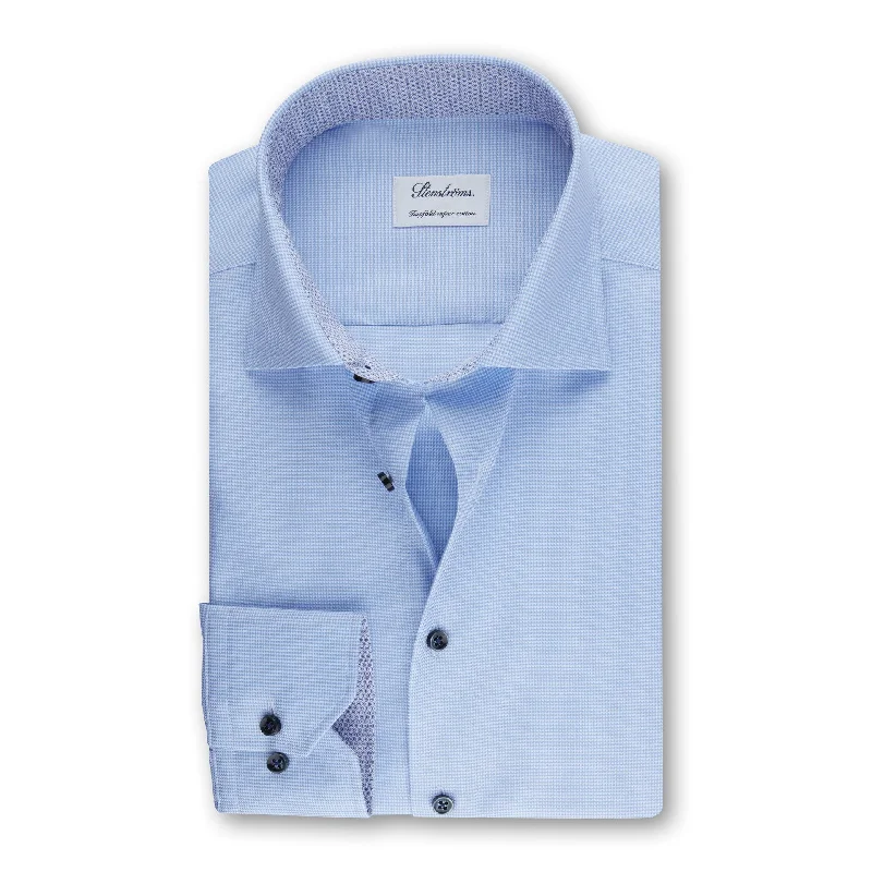Men's Tailored Fit Checkered Casual Shirts in Multicolor for a Smart - Casual EnsembleFitted Body Casual Light Blue Checked Contrast Shirt 684751 1506 110