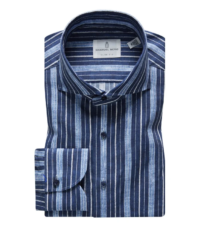 Men's Long - Line Oversized Casual Shirts in Dark Gray for a Relaxed and Modern LookSummer Textured Hybrid Shirt SF17436 Navy Men's Long - Line Oversized Casual Shirts in Dark Gray for a Relaxed and Modern LookSummer Textured Hybrid Shirt SF17436 Navy