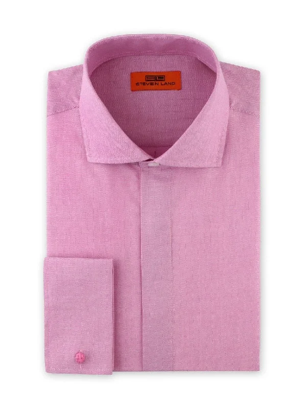 Herringbone Dress Shirt | Berry