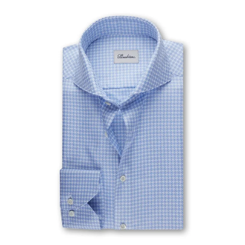 Men's Thermal - Lined Casual Shirts in Black for Added Warmth in Cold WeatherFitted Body Light Blue Checked Shirt Art. 6023618401 103 Men's Thermal - Lined Casual Shirts in Black for Added Warmth in Cold WeatherFitted Body Light Blue Checked Shirt Art. 6023618401 103