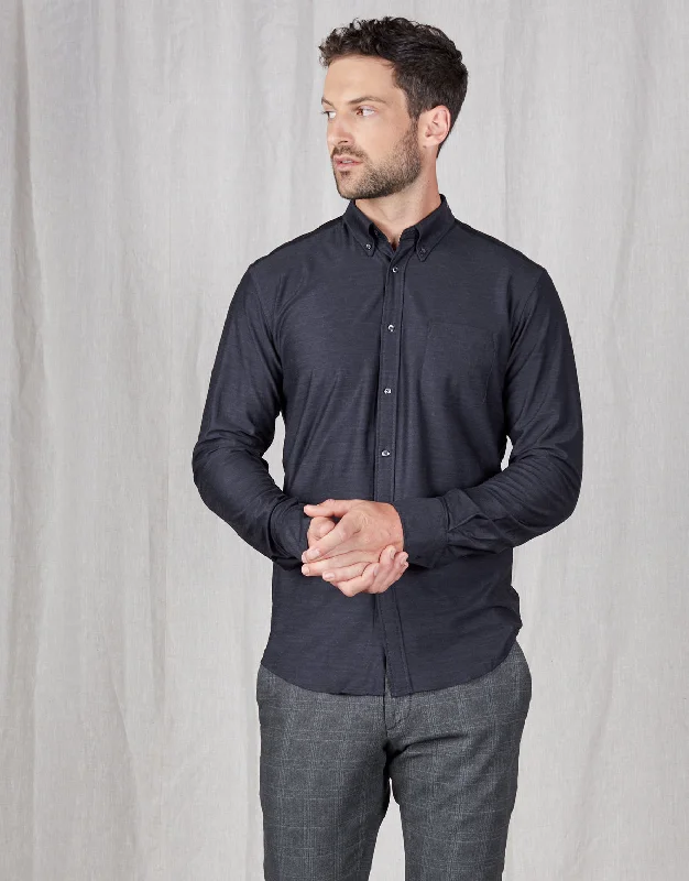 Men's Retro - Style Hawaiian Print Casual Shirts in Bold Patterns for a Tropical VacationOhope Navy Merino Wool Shirt Men's Retro - Style Hawaiian Print Casual Shirts in Bold Patterns for a Tropical VacationOhope Navy Merino Wool Shirt