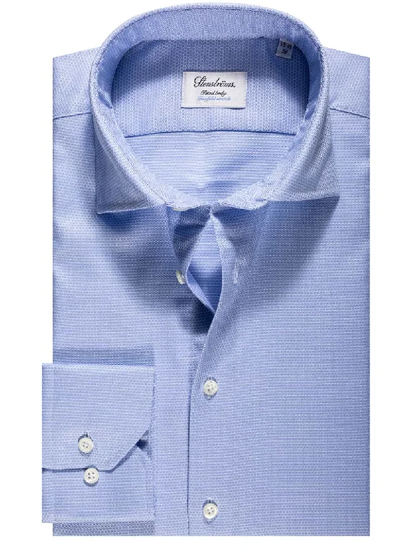 Men's Two - Tone Contrast Panel Casual Shirts in White and Navy for a Stylish and Eye - Catching DesignTwofold Stretch Shirt Blue Men's Two - Tone Contrast Panel Casual Shirts in White and Navy for a Stylish and Eye - Catching DesignTwofold Stretch Shirt Blue
