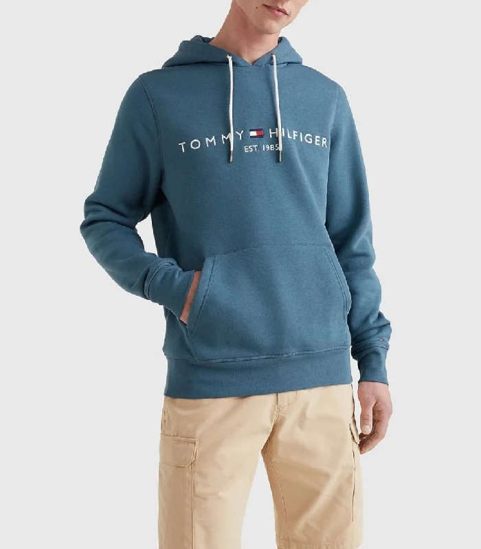 Plus Size Men's Striped Chambray Casual Shirts with a Spread Collar for a Preppy AppearanceTommy Hilfiger Tommy Logo Hoody Plus Size Men's Striped Chambray Casual Shirts with a Spread Collar for a Preppy AppearanceTommy Hilfiger Tommy Logo Hoody