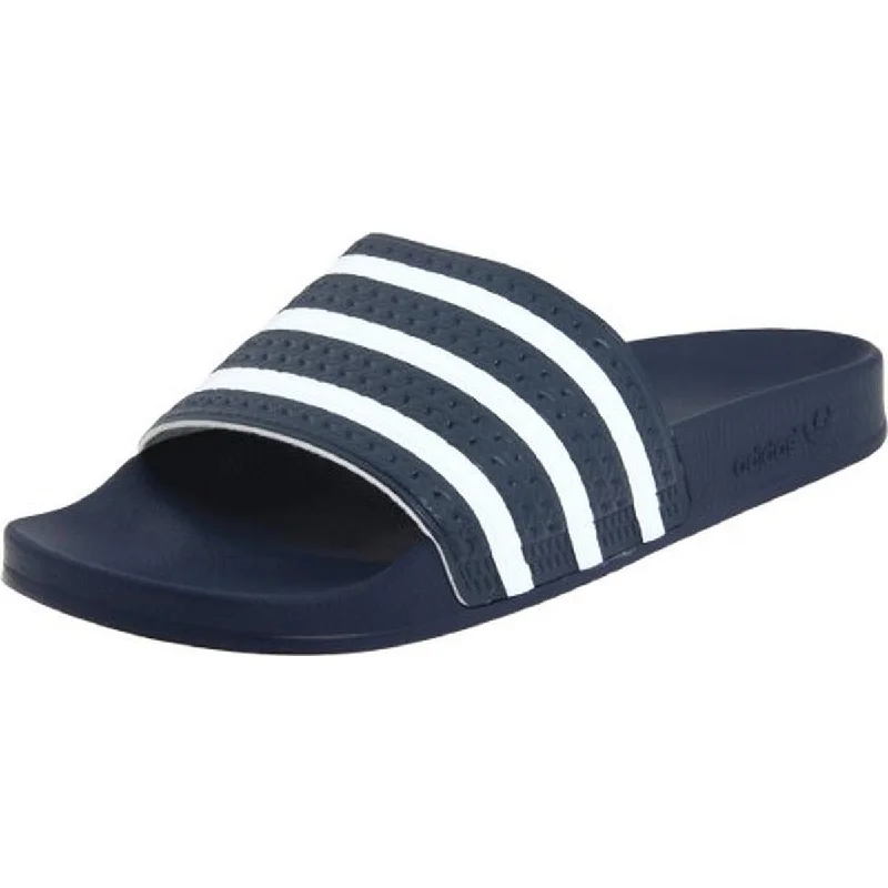 Men's sandals with a stretchy strap for a better fitAdidas Mens Adilette Signature Rubber Slide Sandals Men's sandals with a stretchy strap for a better fitAdidas Mens Adilette Signature Rubber Slide Sandals
