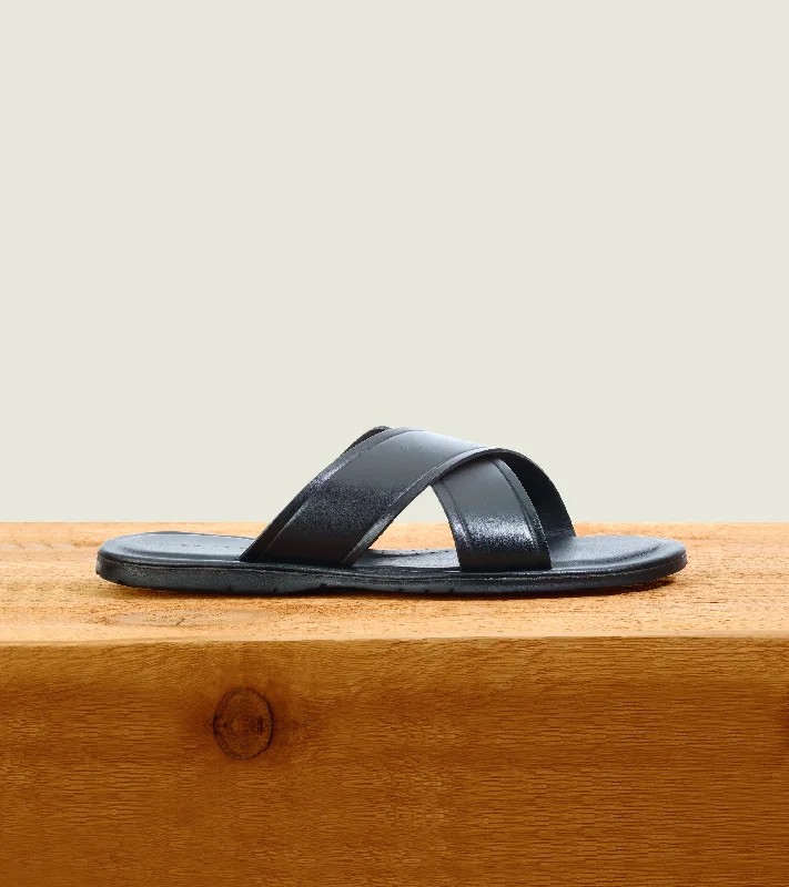 Men's sandals with a perforated leather upper for ventilationIbiza