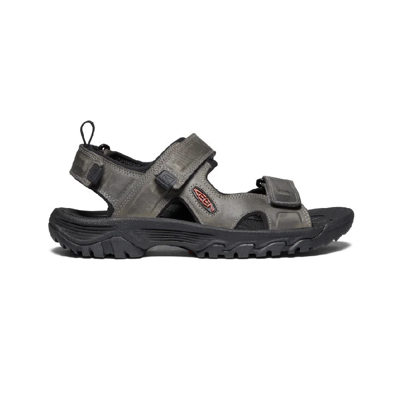 Men's sandals with a removable insole for cleaningMen's Targhee III Open Toe Sandal  |  Grey/Black
